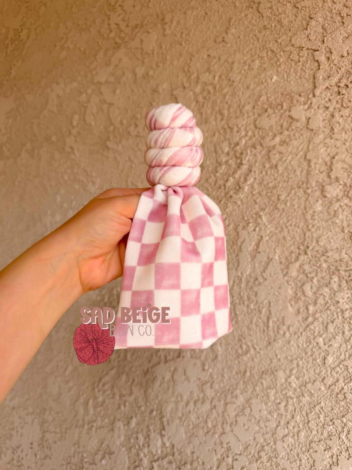 Mauve Checkered Plushy