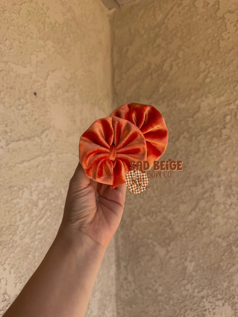 Orange Velvet Messy Piggies