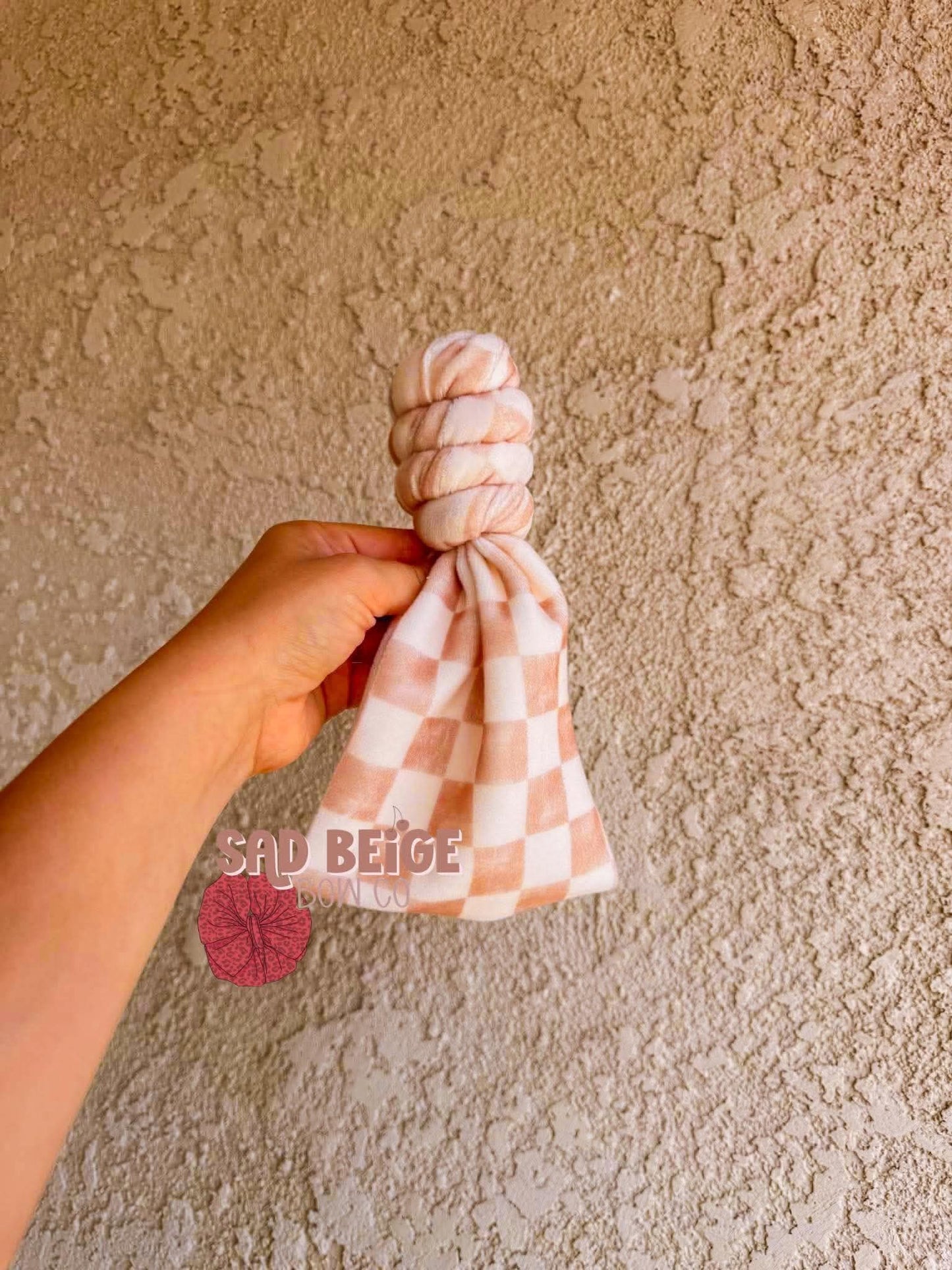Beige Checkered Plushy