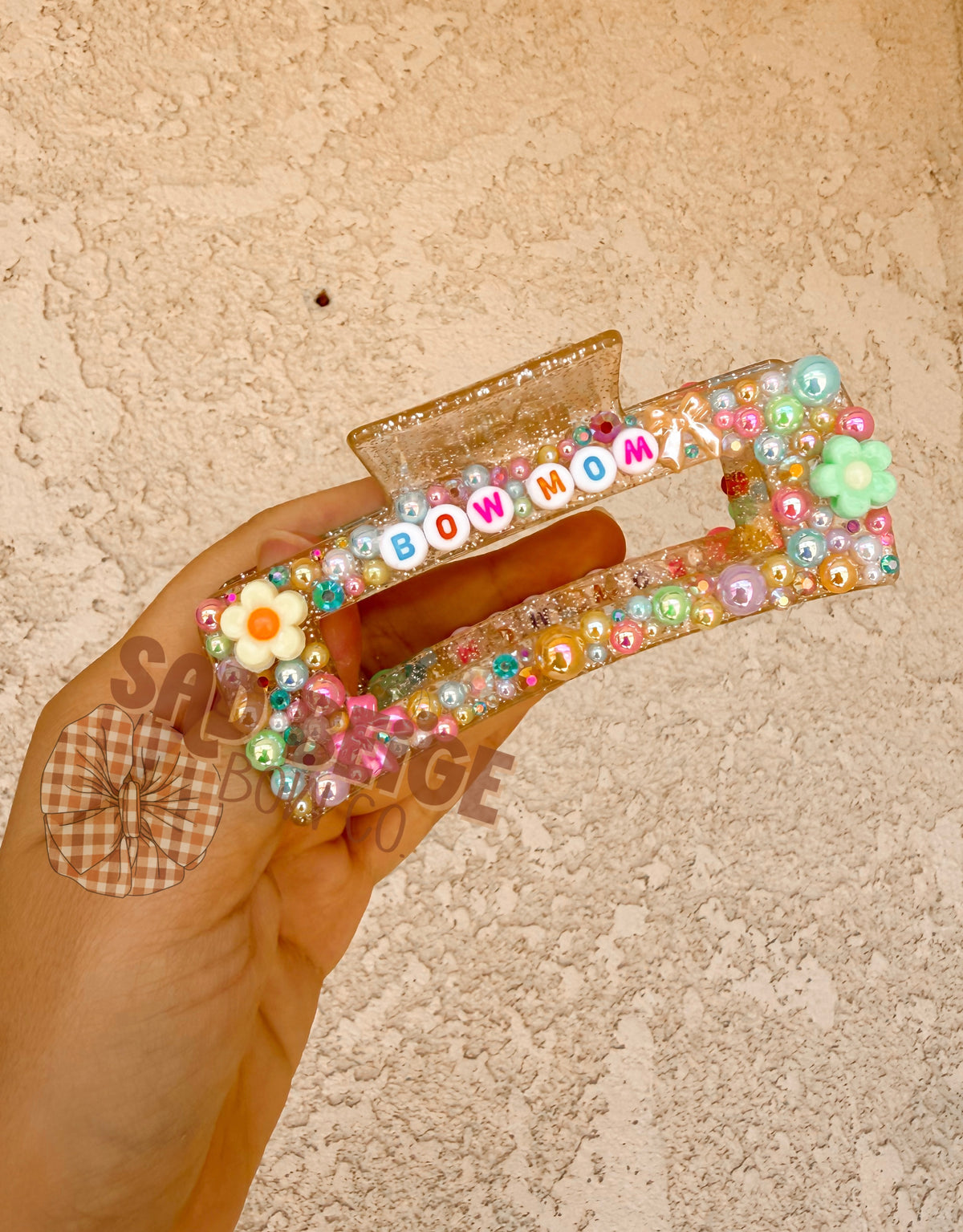 Large Bow Mom Claw Clip * RTS *