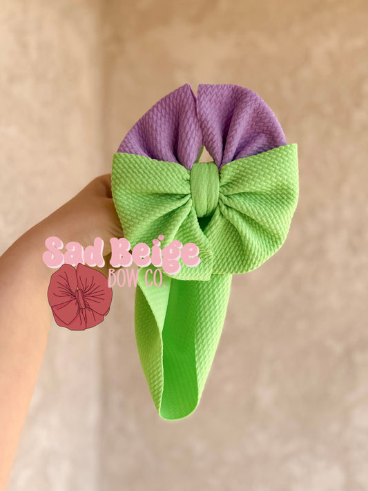 Green & Purple Messy Wrap